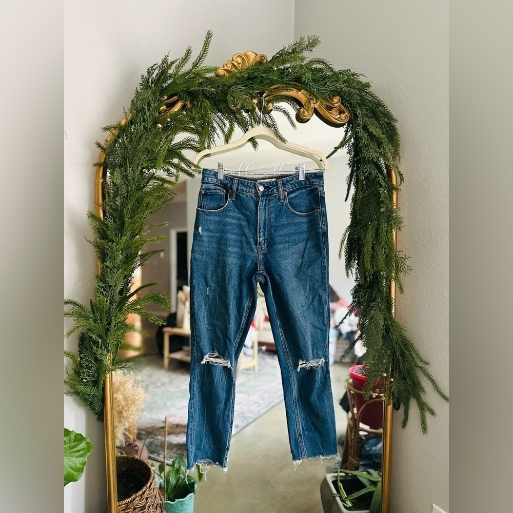 Abercrombie Highrise skinny jeans 2/26 short curve Distressed